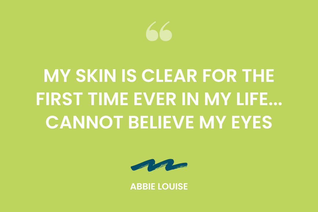 My skin is clear for the first time ever