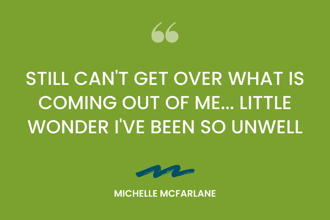 Still can't get over what is coming out of me